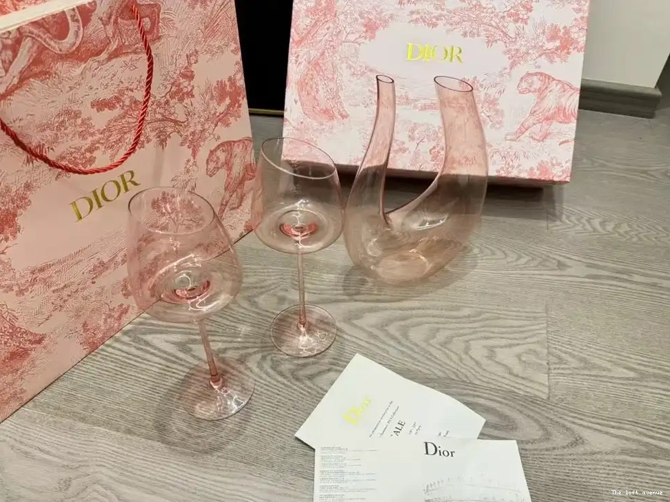 CHRISTIAN SET GLASSES DECANTER AND WINE 0630